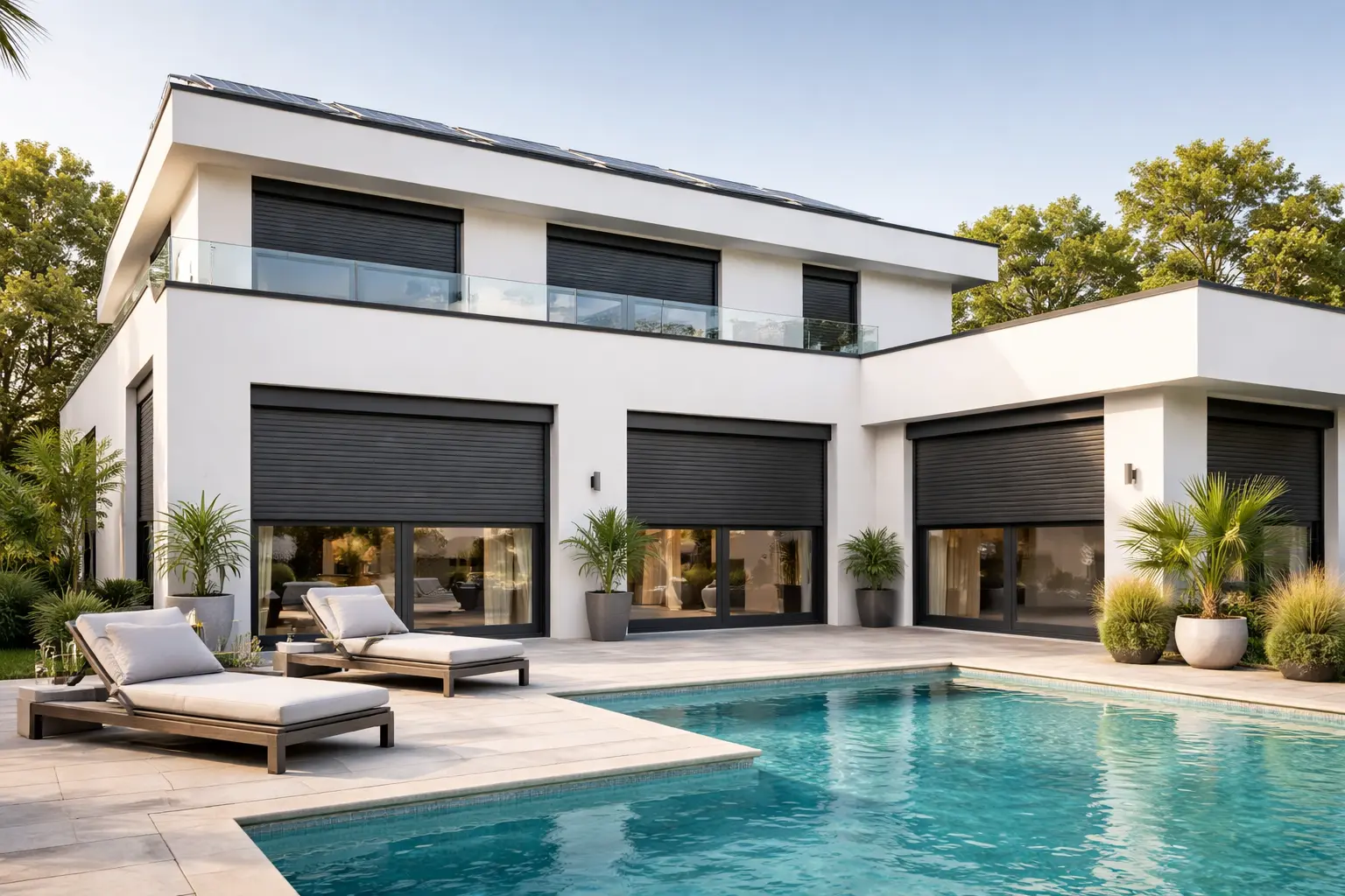solar rolluiken villa